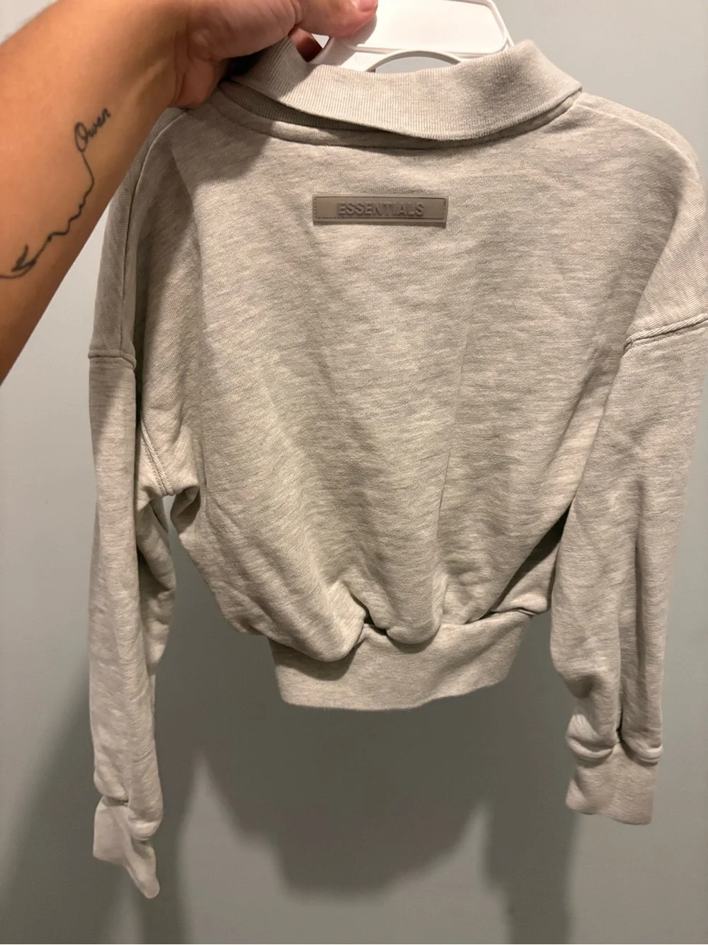 Toddler 2t-3t Fear of God Essentials Light Gray Polo Sweatshirt